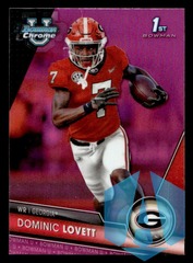 2023 1st Bowman Chrome U Pink Dominic Lovett #64 Georgia Bulldogs